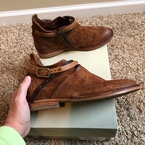 Brown Leather Ankle Boots
